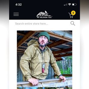 NEW & UNWORN HELIKON-TEX “WOODSMAN ANORAK JACKET” COYOTE COLOUR SIZE L/XL BNWT!!